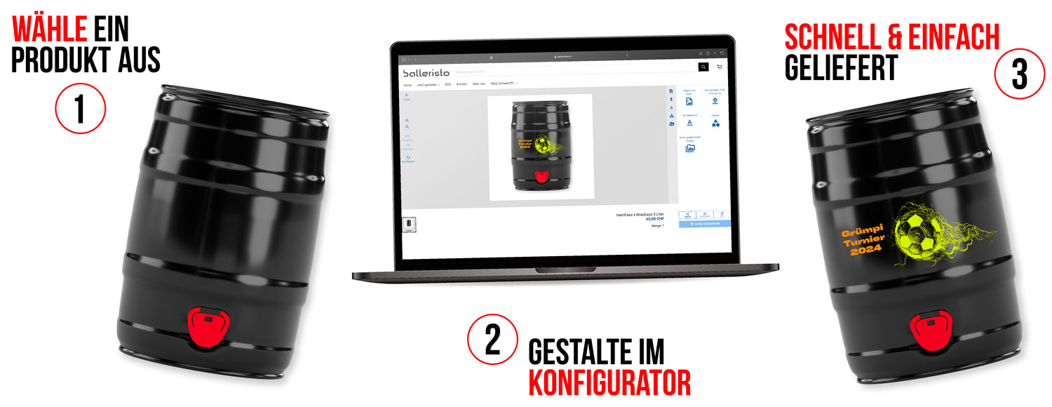 Design quickly and easily in the configurator