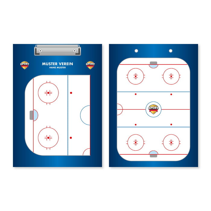 Ice hockey tactics board 228x315mm