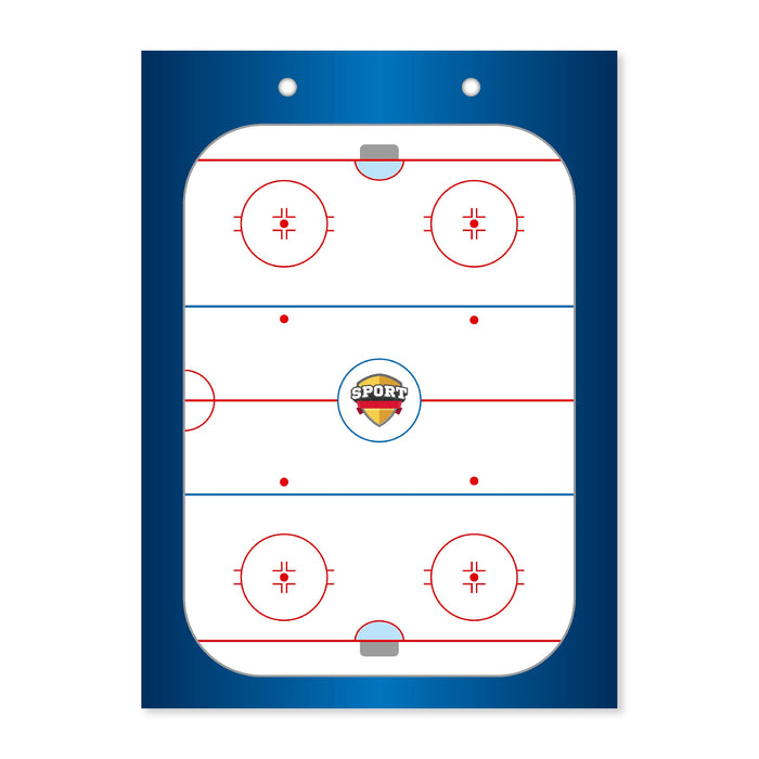 Ice hockey tactics board 228x315mm