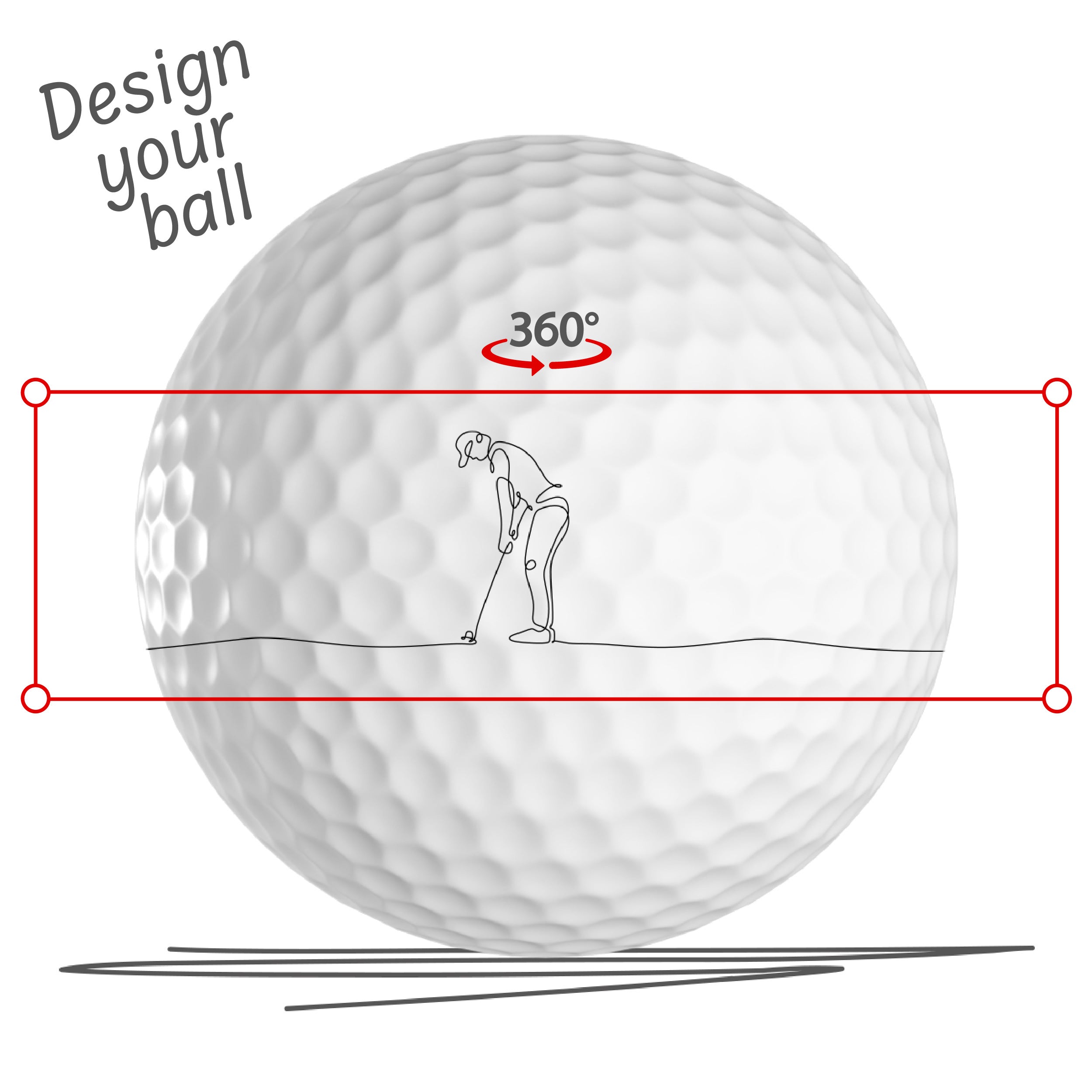 GOLF BALL PRINTING ALL AROUND