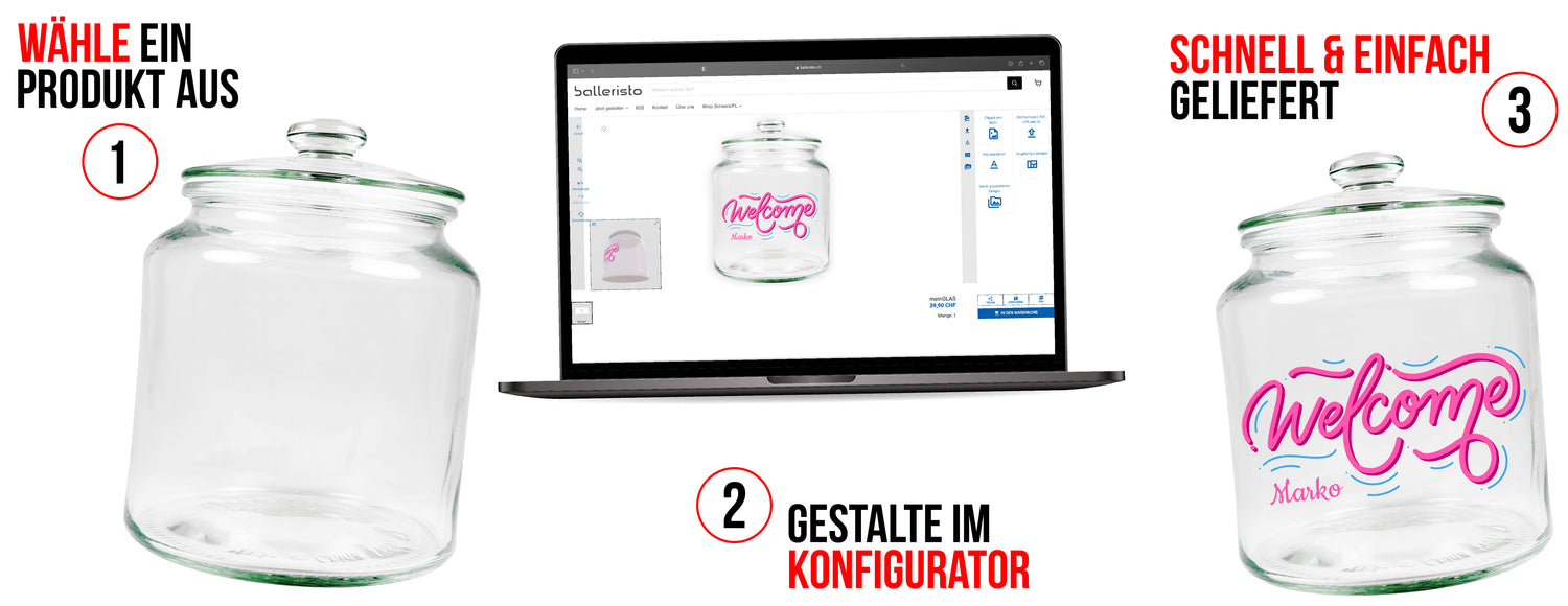Design quickly and easily in the configurator
