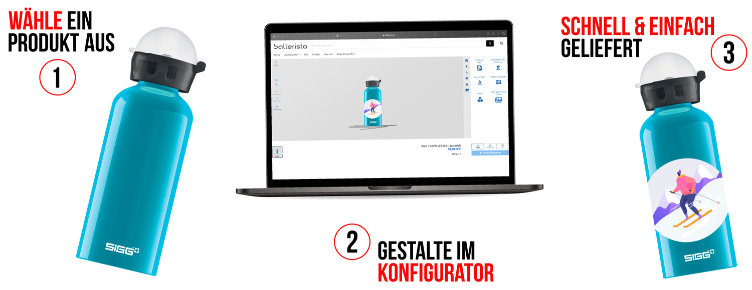 Design quickly and easily in the configurator