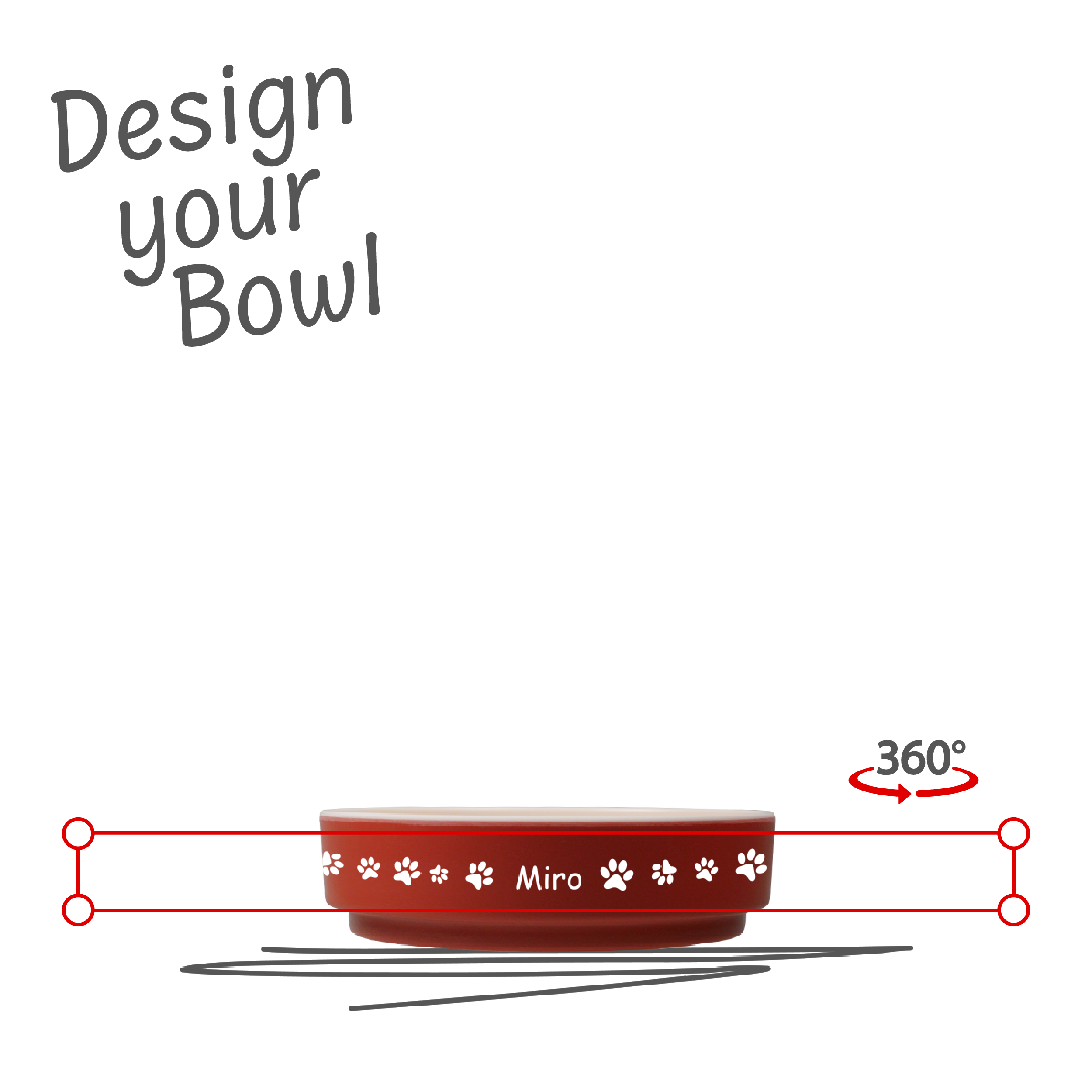 Personalize cat bowl | Freezack "Fiss-Bowl" 200 ml