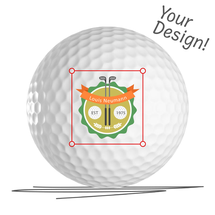 GOLF BALL PRINTING ON ONE SIDE