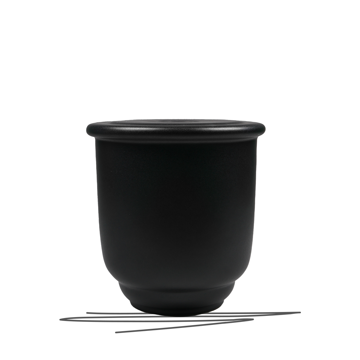 Pet urn Sacramento | matt black | size M