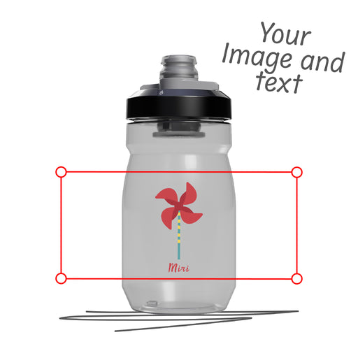 Personalisierte CamelBak Podium 440 ml Trinkflasche, transparent, aus Tritan™, mit auslaufsicherem On-/Off-Ventil, ergonomischem Design für einfache Handhabung und sicherem Transport. Selber gestalten - Trinkflasche gestalten - CamelBak Trinkflasche gestalten