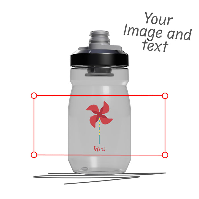 Personalisierte CamelBak Podium 440 ml Trinkflasche, transparent, aus Tritan™, mit auslaufsicherem On-/Off-Ventil, ergonomischem Design für einfache Handhabung und sicherem Transport. Selber gestalten - Trinkflasche gestalten - CamelBak Trinkflasche gestalten