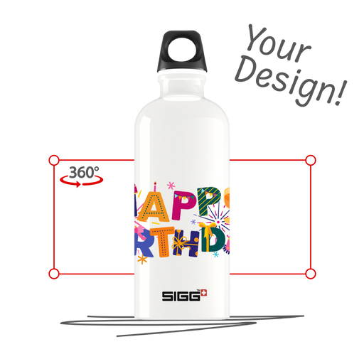 SIGG Hot and Cold Water Bottle 0.3L White with Tea Filter