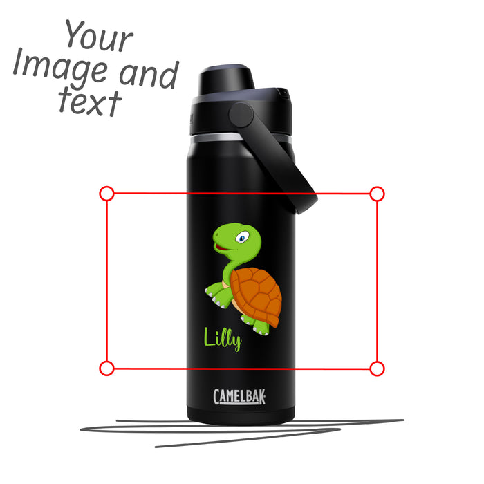 Personalisierte Thrive Chug VSS 0,6L Edelstahl-Trinkflasche, vakuumisoliert, auslaufsicherer Trinkauslauf, kratzfeste Pulverbeschichtung, BPA-frei, mit rutschfestem Silikonpad und Tragegriff. Selber gestalten - Trinkflasche gestalten - CamelBak Trinkflasche gestalten