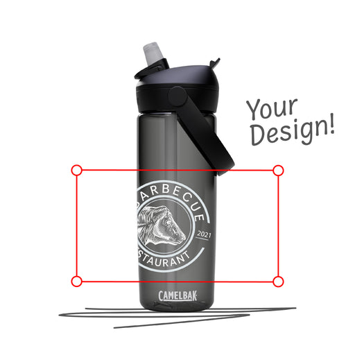 Personalisierte Thrive Flip Straw Trinkflasche 0,6L aus Tritan™ Renew, auslaufsicher mit Trinkhalm-Ventil, BPA-frei, leicht & wiederverwendbar für den Alltag. Selber gestalten - Trinkflasche gestalten - CamelBak Trinkflasche gestalten