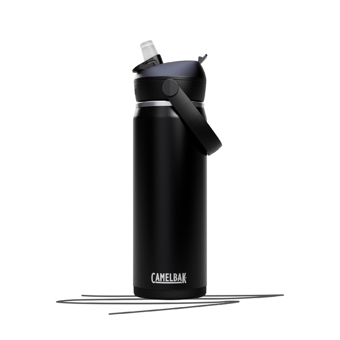 Personalisierte Camelbak Thrive Flip Straw V.I. 0,6L Edelstahl-Trinkflasche, vakuumisoliert, auslaufsicherer Flip Straw-Verschluss, BPA-frei, mit Tragegriff für heiße und kalte Getränke. Selber gestalten - Trinkflasche gestalten - CamelBak Trinkflasche gestalten