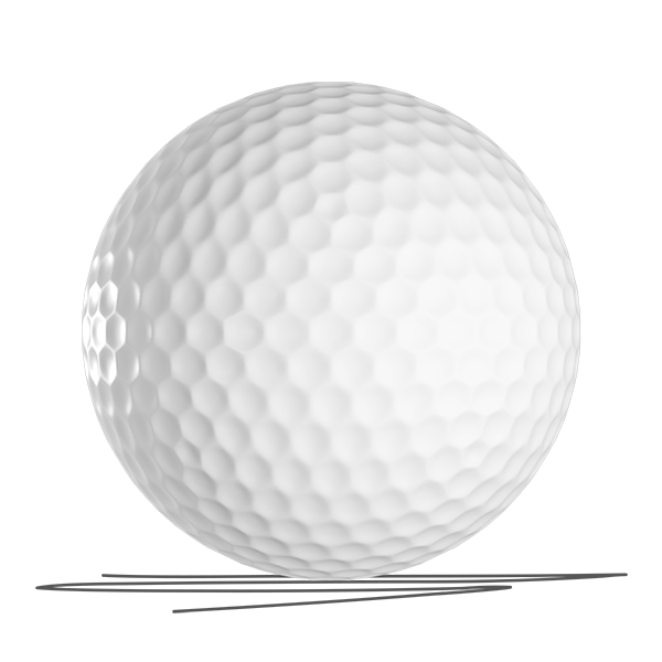 GOLF BALL PRINTING ON ONE SIDE