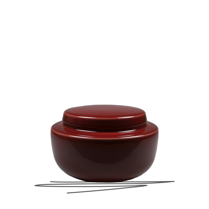Animal urn Banga | burgundy | size S