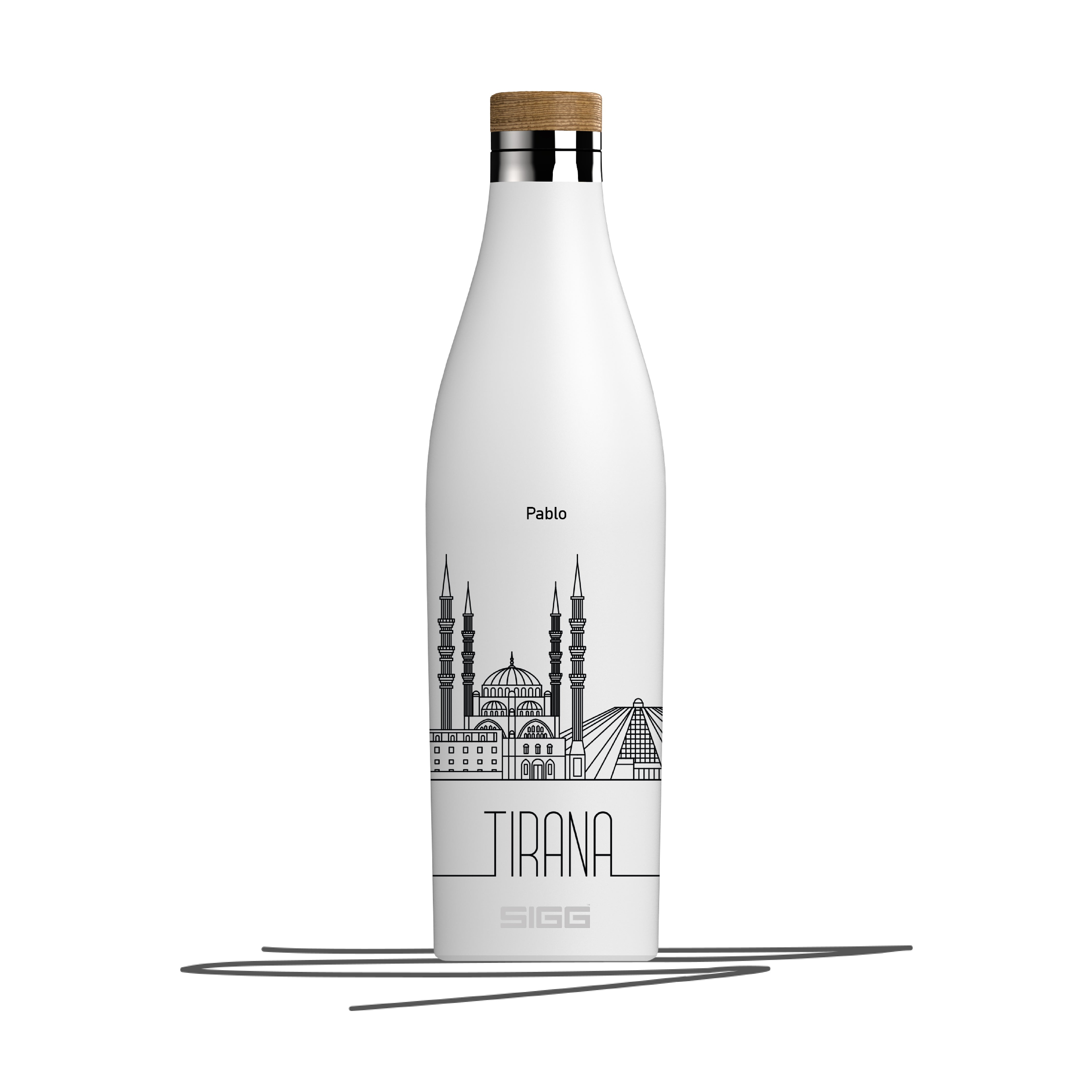 Trinkflasche Tirana | Tirana Design | Trinkflasche mit Tirana Design | Tirana | Tirana Trinkflasche | SIGG | SIGG Trinkflaschen | Trinkflaschen gestalten | Trinkflaschen selber designen | Trinkflasche mit Name | Trinkflasche mit Logo | SIGG Flasche bedrucken | SIGG personalisieren | SIGG Flasche drucken | SIGG Flasche mit Stadt Design | sigg flasche bedrucken | sigg designen | flasche bedrucken lassen | trinfkflasche bedrucken