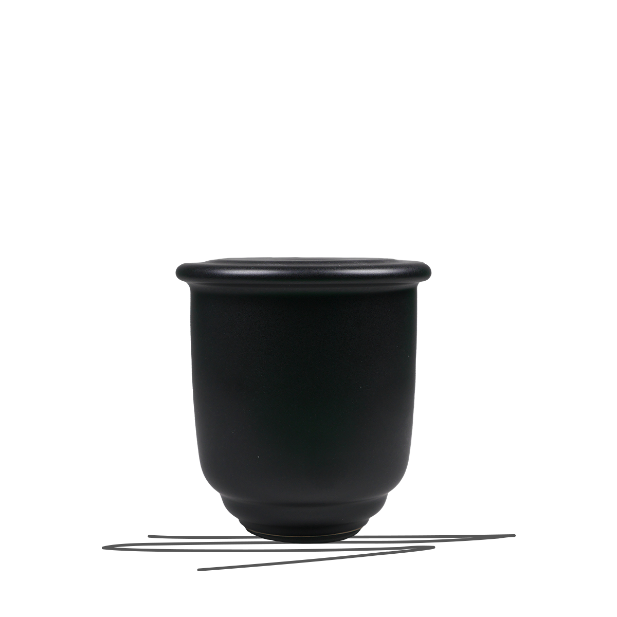 Animal urn Sacramento | matt black | Gr. S